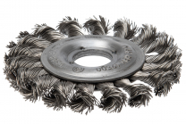 Щетка цилиндрическая, жгутовая, для УШМ № 567 ПрофОснастка Эксперт D125 мм RPM 12500 SS (нерж) 0,5