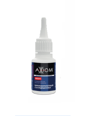 Цианоакрилатный секундный клей 20 г AXIOM AB201