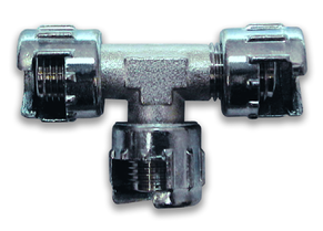 Фитинг байонет, полугайка, T-тройник 1/4" A114/1