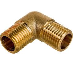 Уголок для компрессора резьба наружная  1/4" латунь