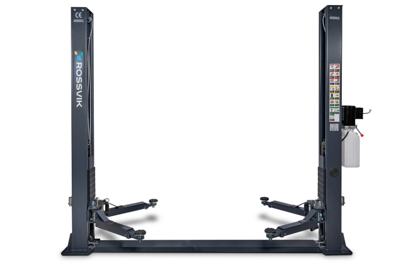 Автоподъемник двухстоечный ROSSVIK T4Е г/п 4.0т, 380В. Серый