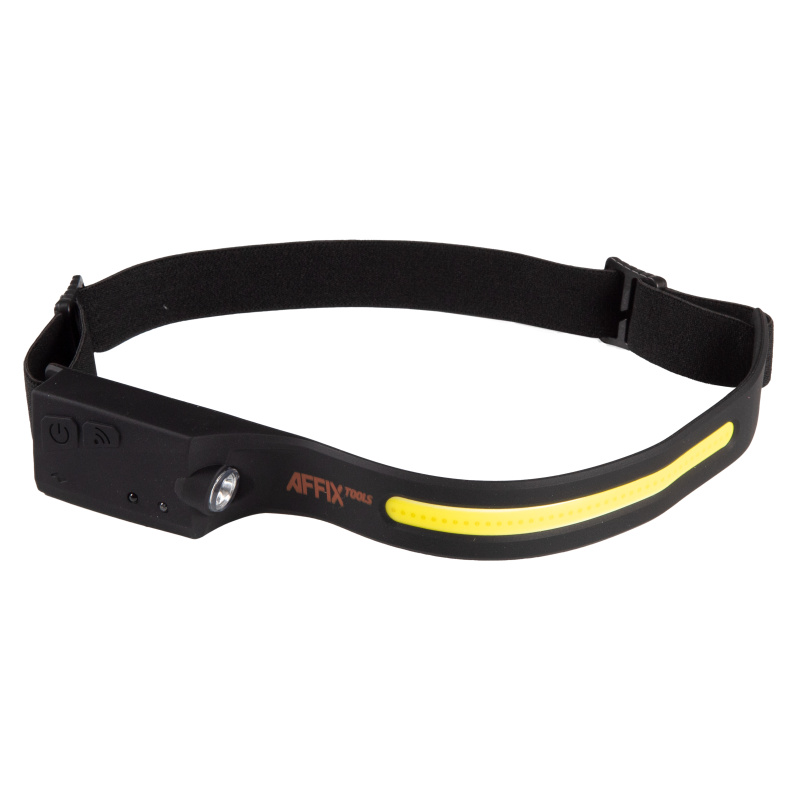 AFFIX Фонарь светодиодный, налобный, 1+1 элемент, 3,7 В AF89000101