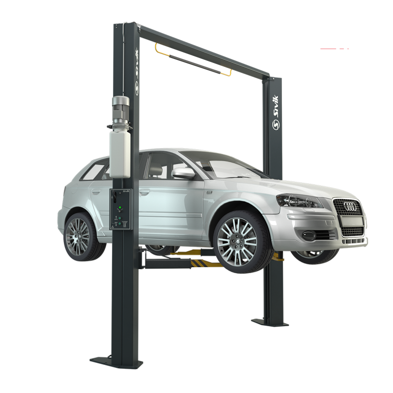 Подъемник двухстоечный г/п 4,2т электрогидравлический с верх синхронизацией (серый) SIVIK ПГА-4200КЕ