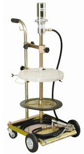 Солидолонагнетатель пневматический (насос 50:1) для бочек 30/60 кг с тележкой, 1700524