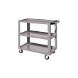Тележка открытая-3 полки,950х486х840h- серый металлик  02.230L-9007	