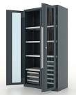 Шкаф инструментальный "Premium" двери со стеклом, с перегородкой, 6 ящ, с 6 пол FERRUM 13.2662-7016
